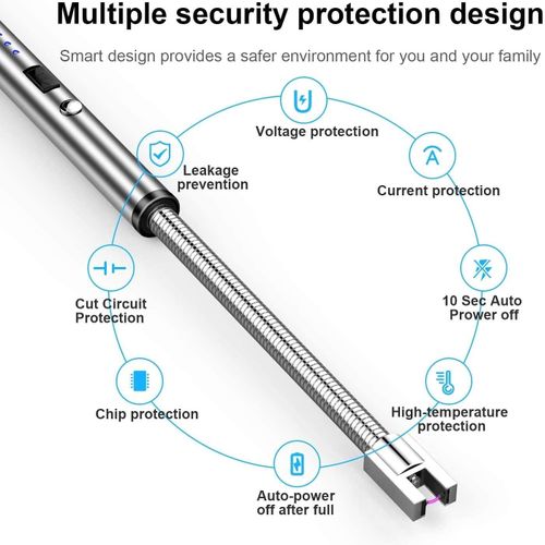ولاعة كهربائية USB مرنة قابلة للشحن للمطبخ