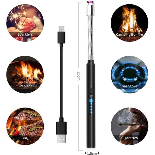 ولاعة كهربائية USB مرنة قابلة للشحن للمطبخ